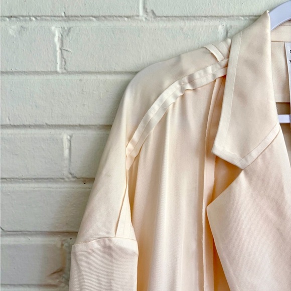 Maison Blanche Inside Out Oversized Unisex Blazer in Ivory, SZ L (4) NWT! - Picture 8 of 11